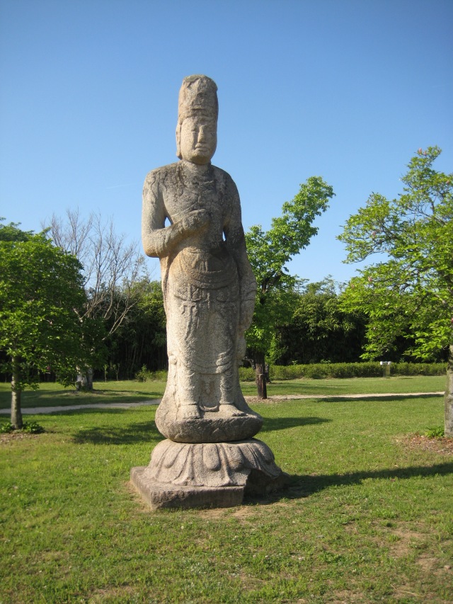 Standing Stone Image of Avalokitesvara at Gyeonju National Museum